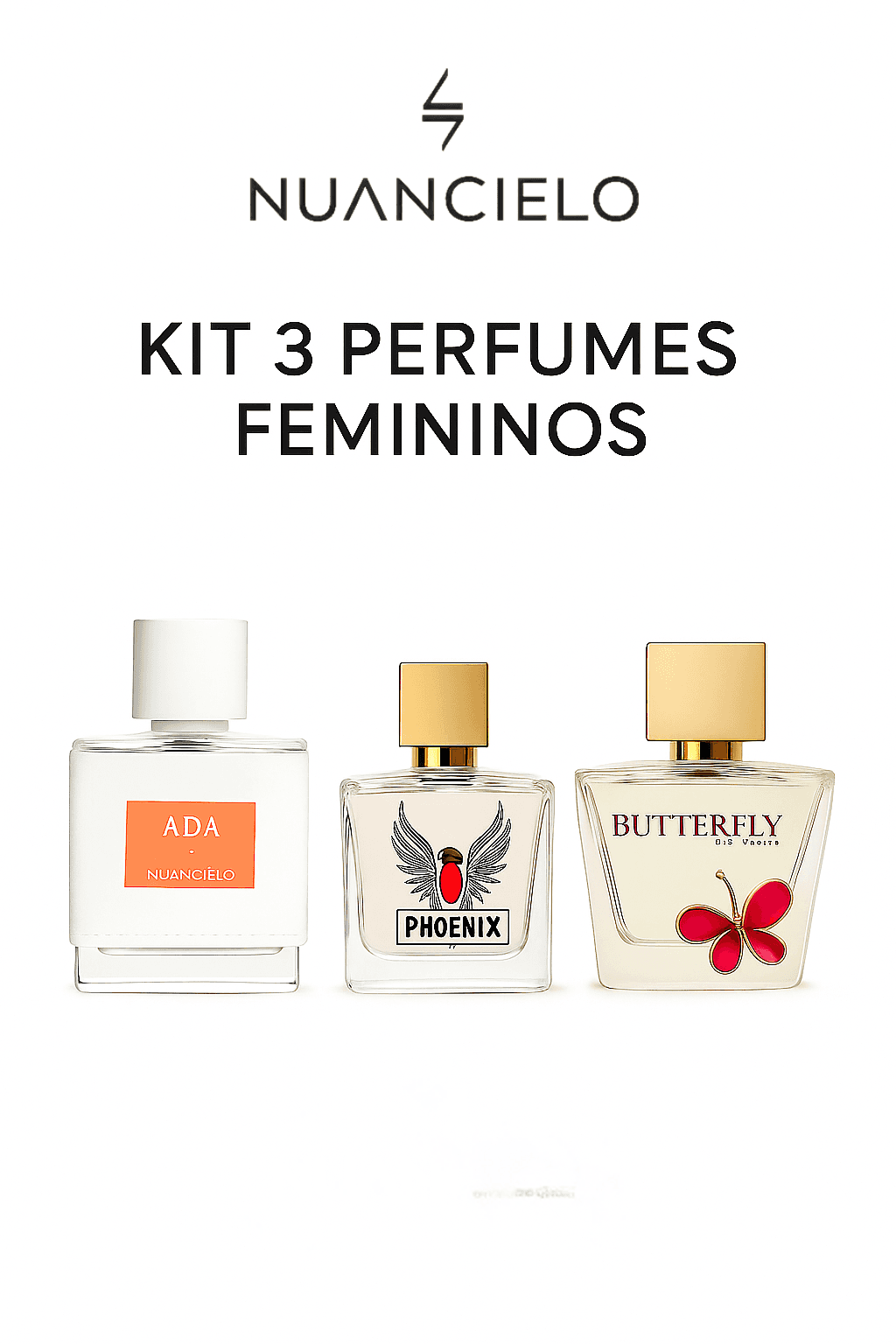 Kit 3 Perfumes Femininos